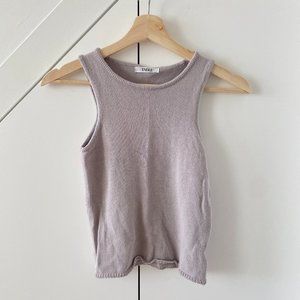 Studio Table -- Grey Knit Tank Top